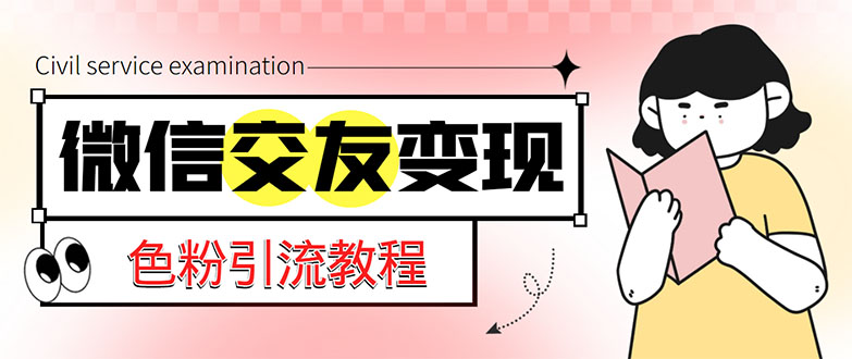 微信交友变现项目，吸引全网LSP男粉精准变现，小白也能轻松上手，日入500+-我爱学习网