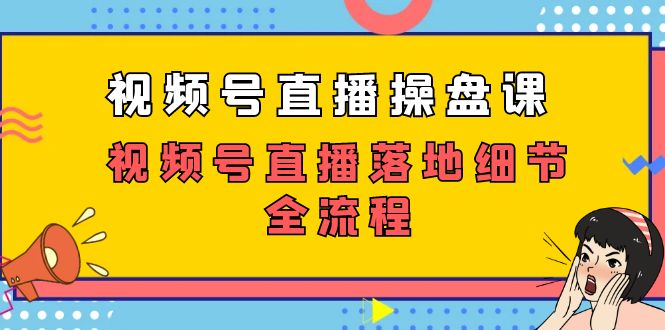 视频号直播操盘课，视频号直播落地细节全流程（27节课）-灵牛资源网