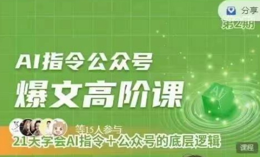 Ai指令公众号高阶课，学会ai指令+公众号的底层逻辑-灵牛资源网