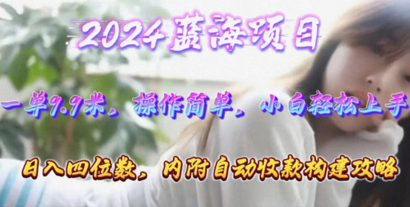 （10204期）年轻群体的蓝海市场，1单9.9元，操作简单，小白轻松上手，日入四位数-我爱学习网