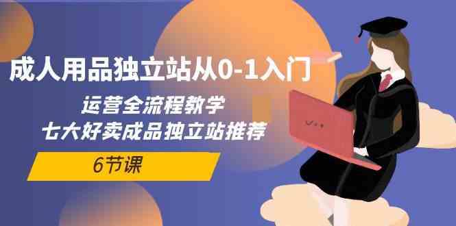 成人用品独立站从0-1入门，运营全流程教学，七大好卖成品独立站推荐（6节课）-我爱学习网