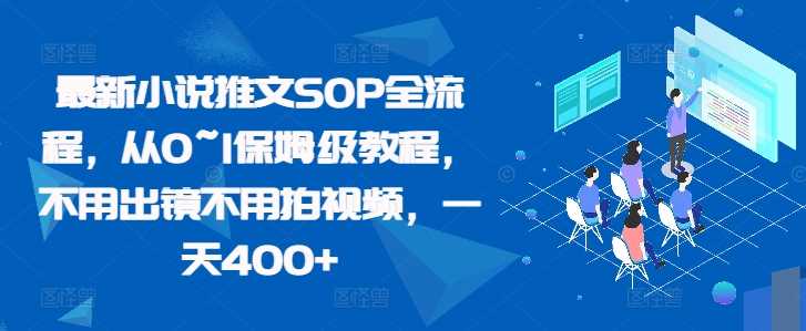 最新小说推文SOP全流程，不用出镜不用拍视频，一天400+-我爱学习网