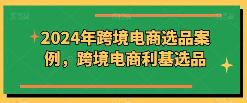 2024年跨境电商选品案例，跨境电商利基选品（更新11月）-我爱学习网