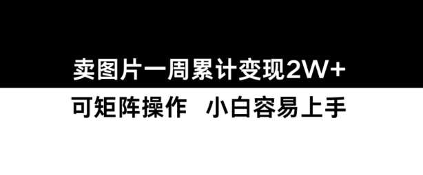 小红书【卖图片】一周累计变现2W+小白易上手-我爱学习网