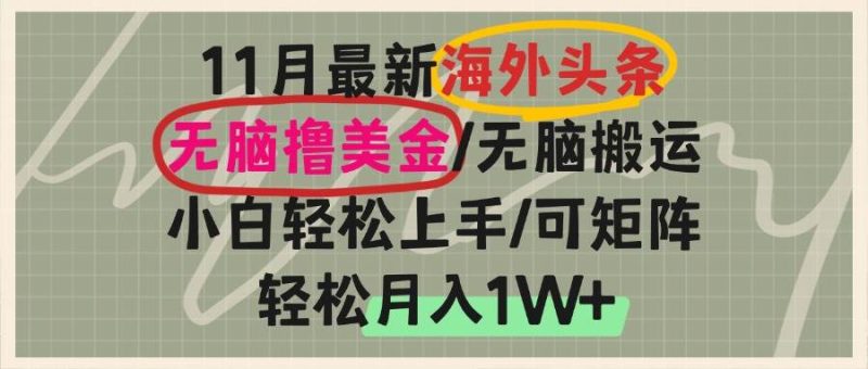 （13390期）海外头条，无脑搬运撸美金，小白轻松上手，可矩阵操作，轻松月入1W+-我爱学习网