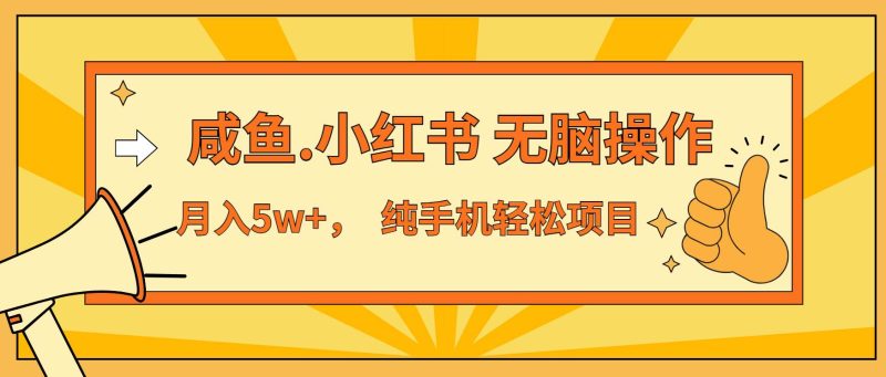 年前暴利项目，7天赚了2.6万，咸鱼,小红书 无脑操作-我爱学习网