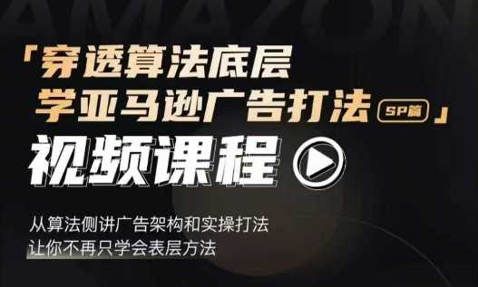 穿透算法底层，学亚马逊广告打法SP篇，从算法侧讲广告架构和实操打法，让你不再只学会表层方法-我爱学习网