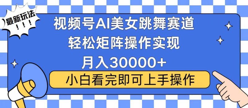 视频号蓝海赛道玩法，当天起号，拉爆流量收益，小白也能轻松月入30000+-我爱学习网