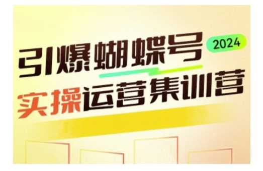 引爆蝴蝶号实操运营，助力你深度掌握蝴蝶号运营，实现高效实操，开启流量变现之路-我爱学习网