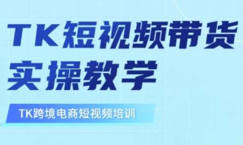 东南亚TikTok短视频带货，TK短视频带货实操教学-网创资源库