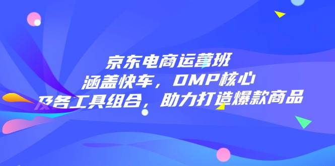 京东电商运营班：涵盖快车，DMP核心及各工具组合，助力打造爆款商品-我爱学习网