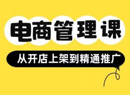 小红书&闲鱼开店从开店上架到精通推广，电商管理课-我爱学习网